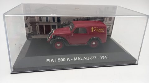 Fiat 500 A Malaguti 1947 1/43, senza scatola originale, teca con qualche segno