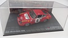 Porsche 911 S B. Waldegaard - L. Helmer Rally Montecarlo 1970 1/43, teca crepata, senza scatola originale - scala 1:43