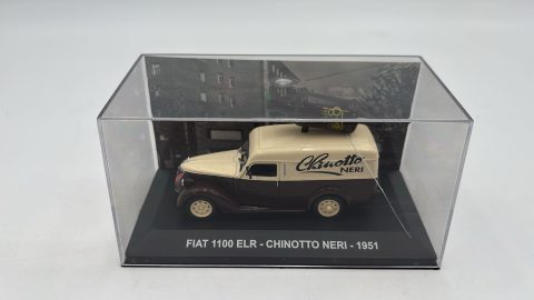 Furgone Fiat 1100 ELR Chinotto Neri 1951 1/43 senza scatola originale, graffio sulla teca