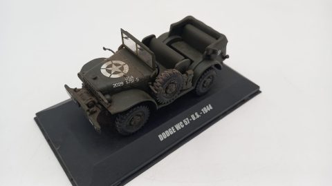 Dodge WC 57 U.S. 1944 1/43, impolverata, da pulire, senza scatola originale
