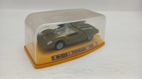 Pilen M325 Ferrari 512 1/43, modello in perfette condizioni, teca con normali segni del tempo