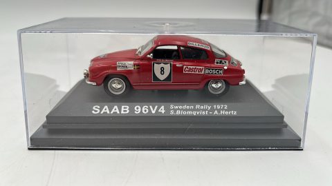 SAAB 96V4 Sweden Rally 1972 1/43 senza scatola originale