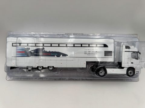 Mercedes-Benz Actros MP4 Team Williams F1 Martini Racing 2016 1/43, Scatola Leggermente Rovinata, modellino perfetto