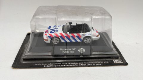 Porsche 911 Politie del 1993,livrea bianca, rossa e blu della polizia olandese ("Politie")versione cabriolet 1/43