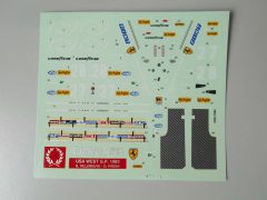 15 Tameo Kits T303 decals per TMK320 Ferrari 126 C2 USA West GP 1982 1/43 - scala 1:43