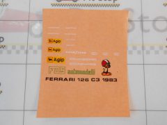 167 decals fds Ferrari 126 c3 1983 1/43 - scala 1:43