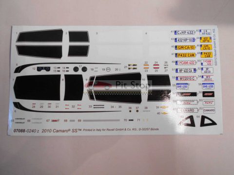 192 decals Camaro SS 2010 1/24