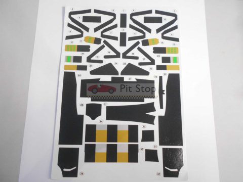 221 decals Ferrari F1 2000 1/12 effetto carbonio