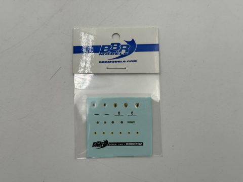 231 BBR DF02 stemmi Ferrari cavallino 1/43 Con Cromo ad acqua