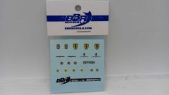 232 BBR DF01 stemmi Ferrari cavallino 1/18 - scala 1:18