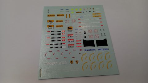 253 Tameo Kits T147 decals per TMK188 Ferrari 412 T1 Alesi Berger 1994 1/43