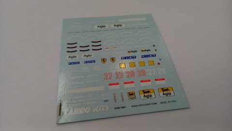 259 Tameo Kits T061 decals Ferrari F1-89 Mansell Berger 1989 1/43