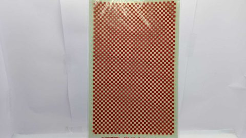 216B decals Tauromodel 437 scacchiera colore red insigna, dimensione quadrati 3 x 3 mm, scala 1/72