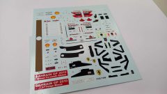 267 Tameo Kits T396 decals per TMK390 Ferrari F10 Alonso Massa 2010 1/43 - scala 1:43