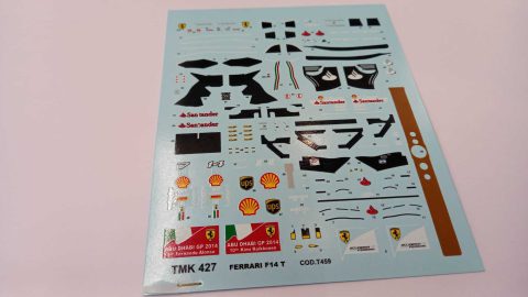 270 Tameo Kits T459 decals per TMK427 Ferrari F14T Alonso Raikkonen 2014 1/43