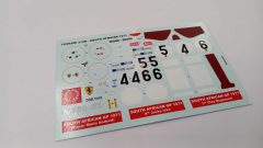 271 Tameo Kits T410 decals per TMK398 Ferrari 312B 1971 1/43 - scala 1:43