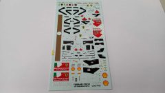 274 Tameo Kits T422 decals per TMK405 Ferrari F2012 Malesia GP 2012 1/43 - scala 1:43