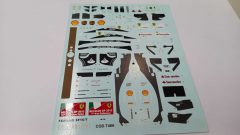 277 Tameo Kits T466 decals per TMK433 Ferrari SF15-T 1/43 - scala 1:43