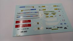 281 Tameo Kits decals per TMK443 Ferrari 126 CK 1981 1/43 - scala 1:43
