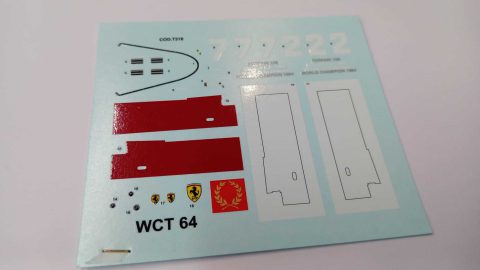 283 Tameo Kits T318 decals per WCT64 Ferrari 158 Surtees German GP 1964 1/43