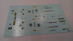 284 Tameo Kits T243 decals per WCT75 Ferrari 312T Lauda Regazzoni 1975 1/43 - scala 1:43