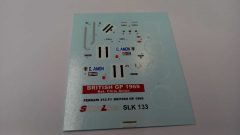 289 Tameo Kits decals per SLK133 Ferrari 312 F1 Amon 1969 1/43 - scala 1:43
