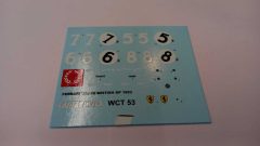 290 Tameo Kits decals per WCT53 Ferrari 500 F2 1953 1/43 - scala 1:43