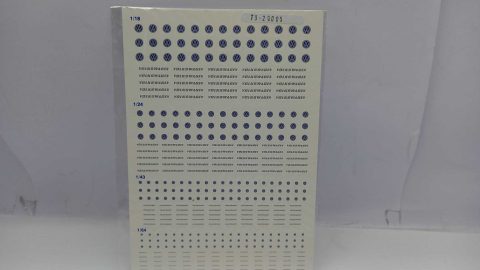 296 decals Triple9 T9-20005 stemmi e scritte Volkswagen nelle scale 1/18, 1/24, 1/43, 1/64