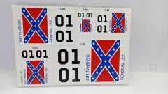 299 decals Triple9 T9-20000 General Lee nelle scale 1/18, 1/32, 1/24, 1/43, 1/64