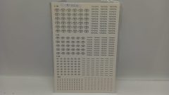 303 decals Triple9 T9-20012 stemmi e scritte Toyota nelle scale 1/18, 1/24, 1/43, 1/64 - scala 1:18