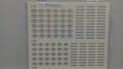 303 decals Triple9 T9-20012 stemmi e scritte Toyota nelle scale 1/18, 1/24, 1/43, 1/64 - foto 3