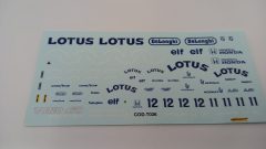 325 Tameo Kits DK064 decals per Lotus 99T 1/43 - scala 1:43