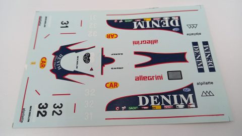 327 Decals per Osella FA 1/B 1981 1/43