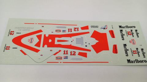 328 Tameo Kits decals per McLaren M23 1976 1/43