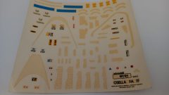 343 decals per Osella FA 1F 1/43, lievemente ingiallite - scala 1:43