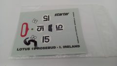346 decals Lotus 19 1/43 - scala 1:43