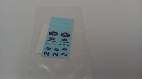 349 decals sponsor Rothmans 1/43