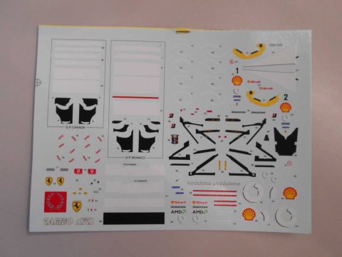 3 Tameo Kit T319 decals per TMK331 Ferrari F2003-GA Canadian GP 2003 1/43