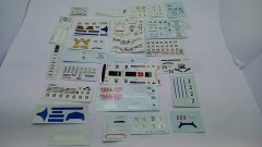 Lotto di 25 decals assortite per modelli in scala 1/43 - scala 1:43