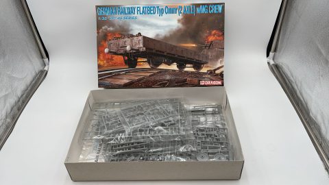 Dragon German Railway FLATBED Typ 0mmr w/MG Crew 1/35