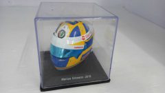 Casco helmet Marcus Ericsson 2018 1/5, teca con qualche segno, senza scatola originale - scala 1:5