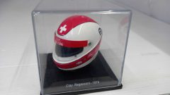 Casco helmet Clay Regazzoni 1974 1/5, teca rovinata, qualche segno sul casco, senza scatola originale - scala 1:5