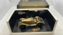 Mercedes Benz SSK 1928 1/20, lunghezza 18 cm, larghezza 8 cm, segni di usura del tempo, senza scatola originale