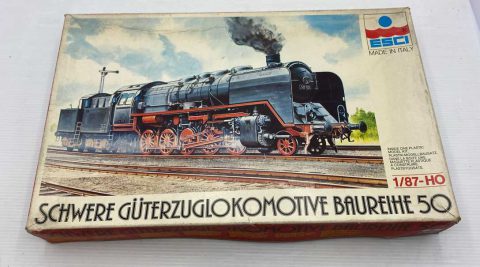 Esci Schwere Guterzuglokomotive Baureihe 50 Kit montaggio 1/87, scatola usurata