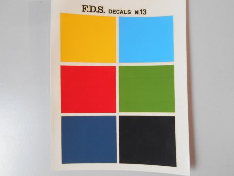 112 fds decals rettangoli colori opachi Rally 1/43