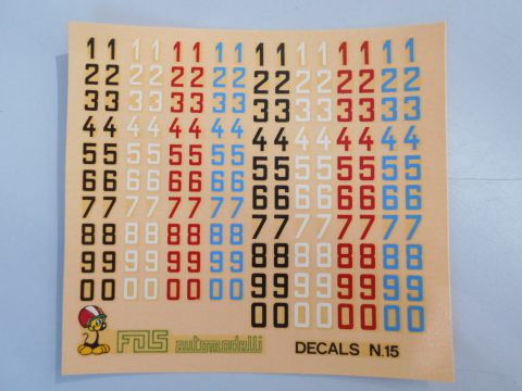 82 FDS decals numeri 1/43