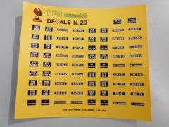 89 fds decals targa Ferrari 250lm Dino 365,330,400,275,500 1/43 - scala 1:43