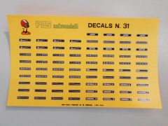 110 fds decals targhe Ferrari dino, 208gts, 308gts, gto, 348gts, gemballa, testarossa 1/43 - scala 1:43