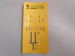 93 fds decals Ferrari f1-86 1/43 - scala 1:43