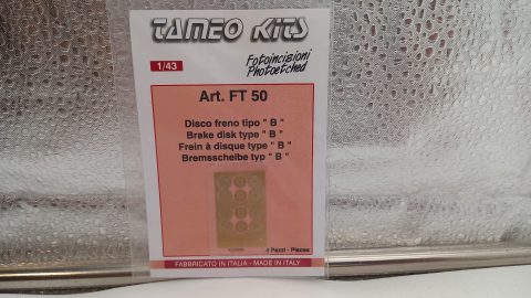 FT50 Tameo Kits fotoincisioni disco freno tipo "B" 1/43